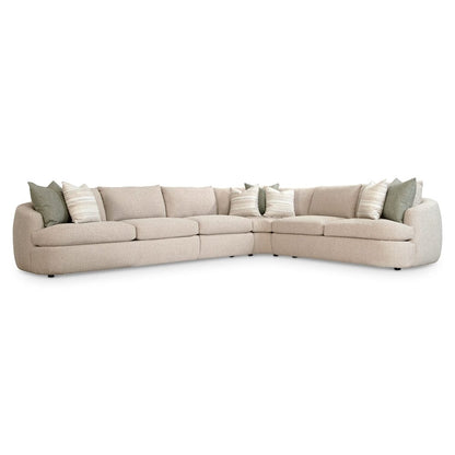 Bernhardt - Jules Fabric Sectional in Beige - K2086 veiw 1