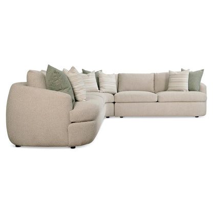 Bernhardt - Jules Fabric Sectional in Beige - K2086 veiw 2