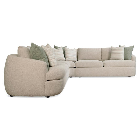 Bernhardt - Jules Fabric Sectional in Beige - K2086 veiw 2