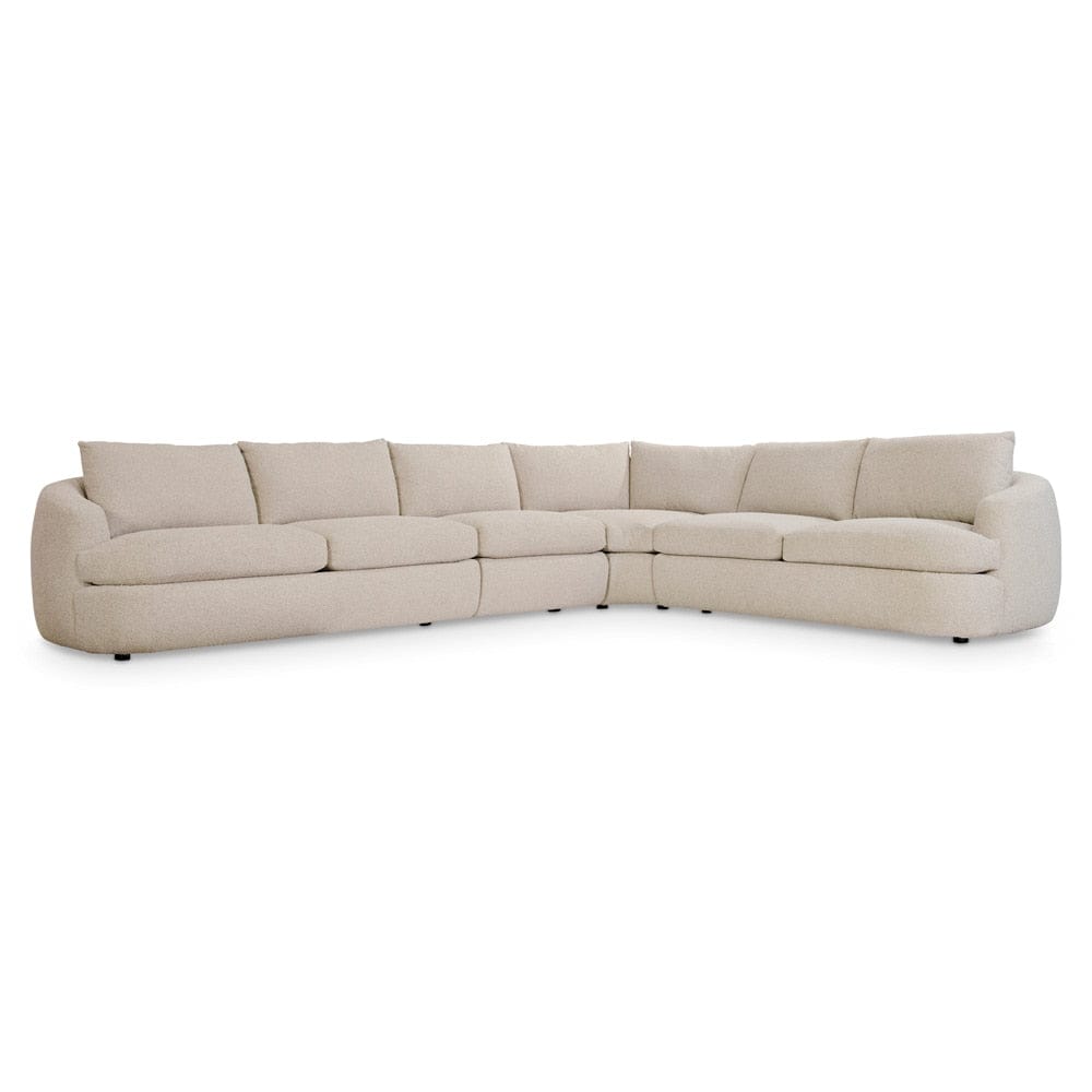 Bernhardt - Jules Fabric Sectional in Beige - K2086 veiw 4