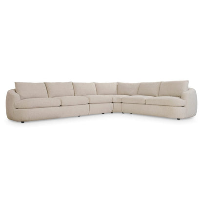Bernhardt - Jules Fabric Sectional in Beige - K2086 veiw 4