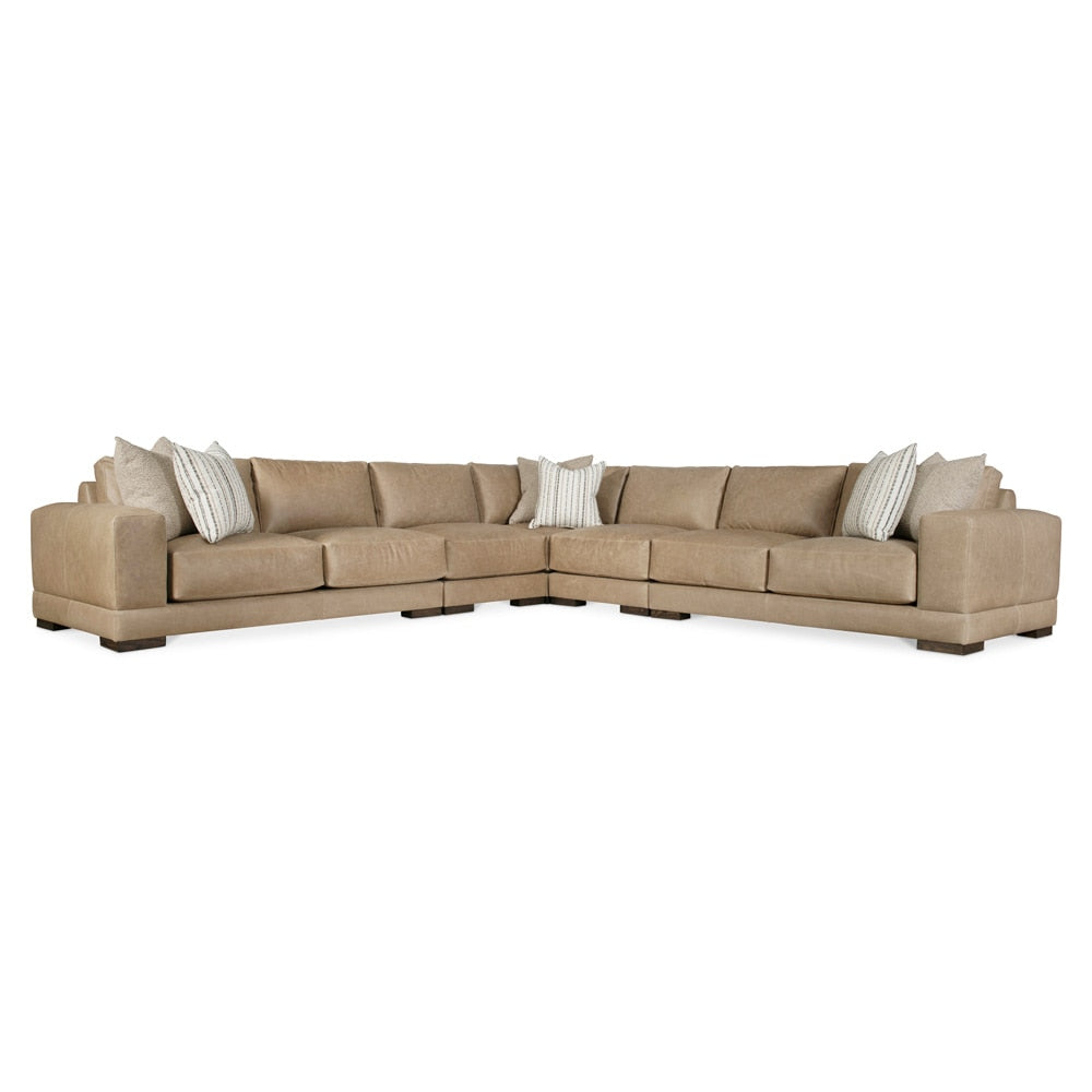 Bernhardt - Lars Leather 5-Piece Sectional - K2092 veiw 1