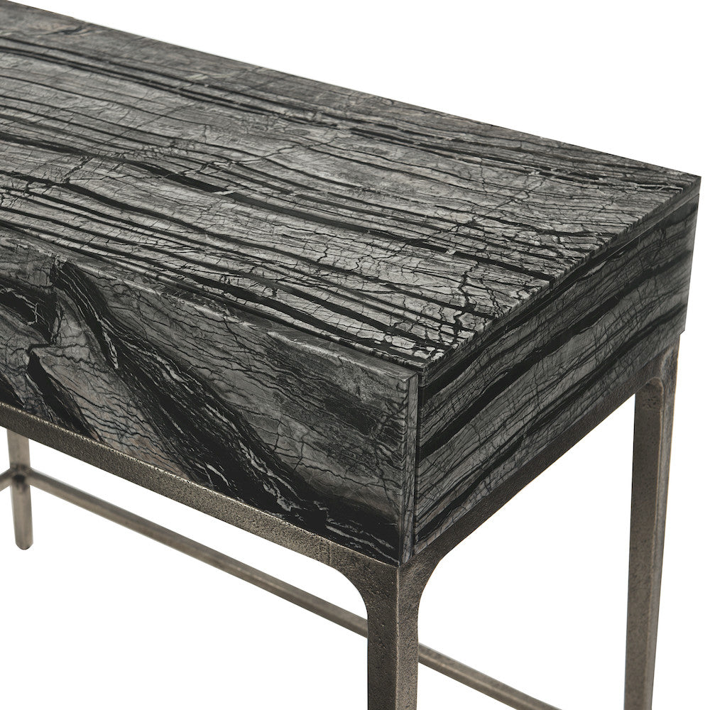 Bernhardt - Linea Black Marble Nightstand - 384216 view 7