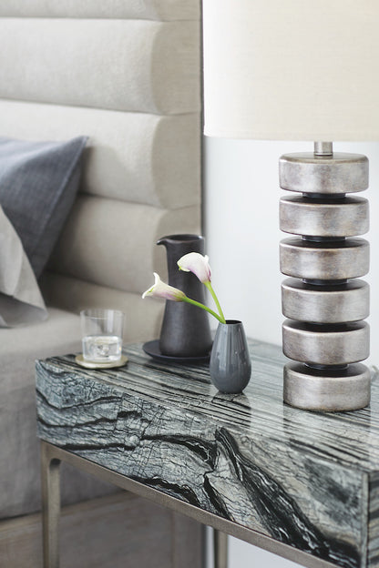 Bernhardt - Linea Black Marble Nightstand - 384216 view 9