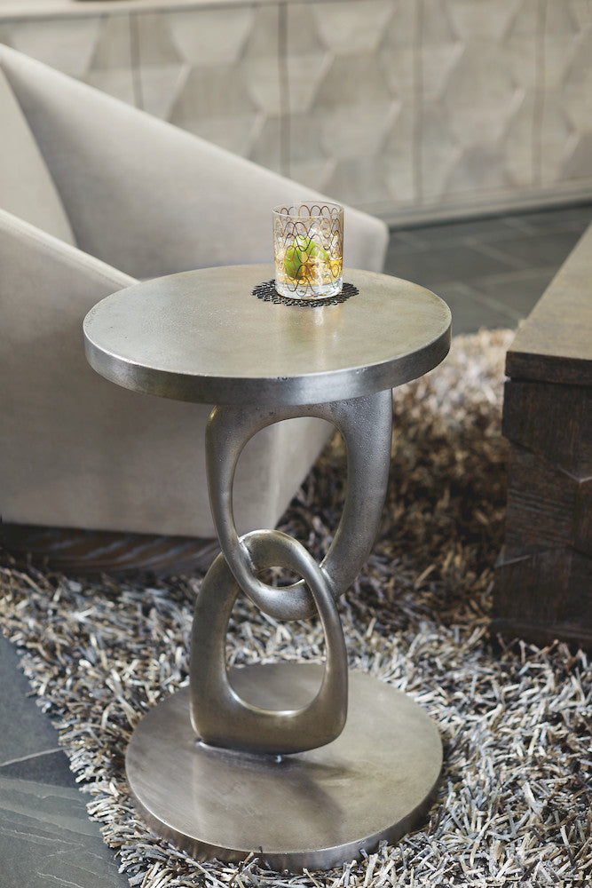 Bernhardt - Linea Metal Round Chairside Table - 384123 view 7