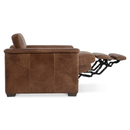 Bernhardt - Lioni Leather Power Motion Chair in Brown - 9562RHO view 4