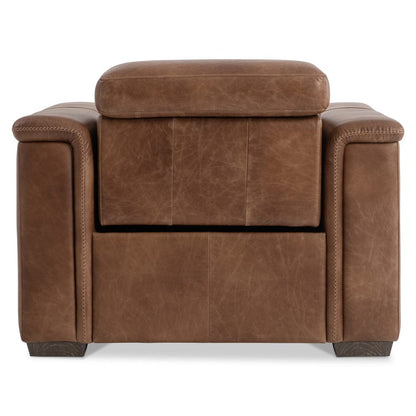 Bernhardt - Lioni Leather Power Motion Chair in Brown - 9562RHO view 6