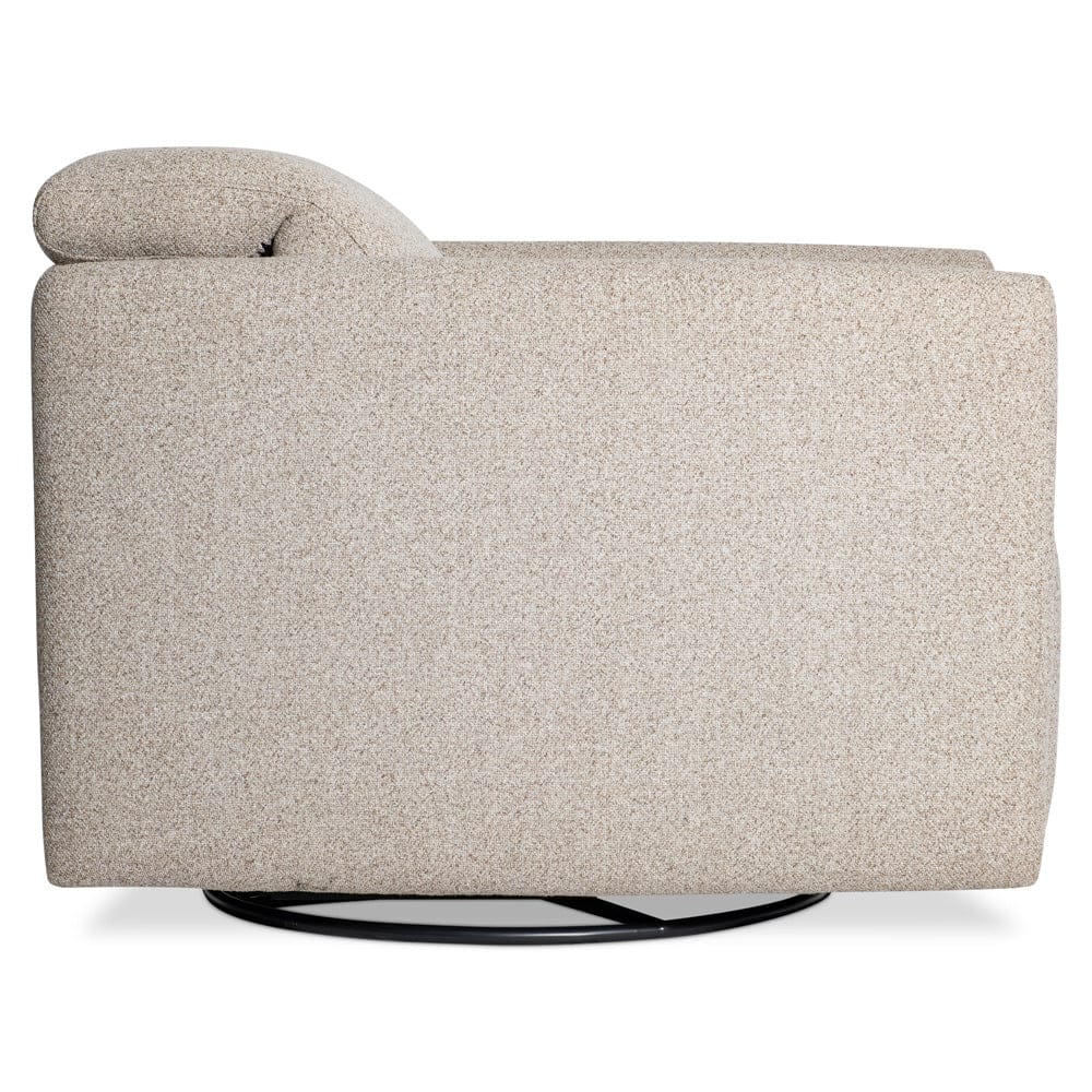 Bernhardt - Livvy Fabric Power Motion Swivel Chair in Beige - B190SO view 4