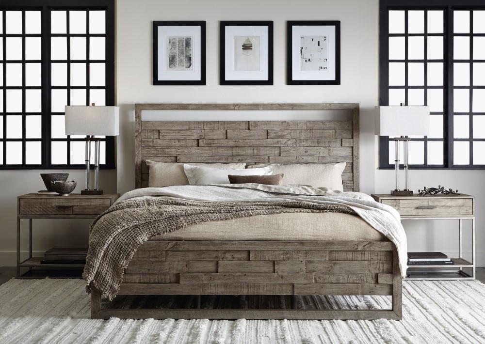 Bernhardt - Loft Shaw Panel King Bed - K1316 veiw 8