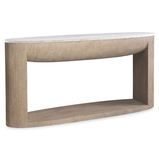 Bernhardt - Loggia Oval Console Table in Brown - 345925 view 1
