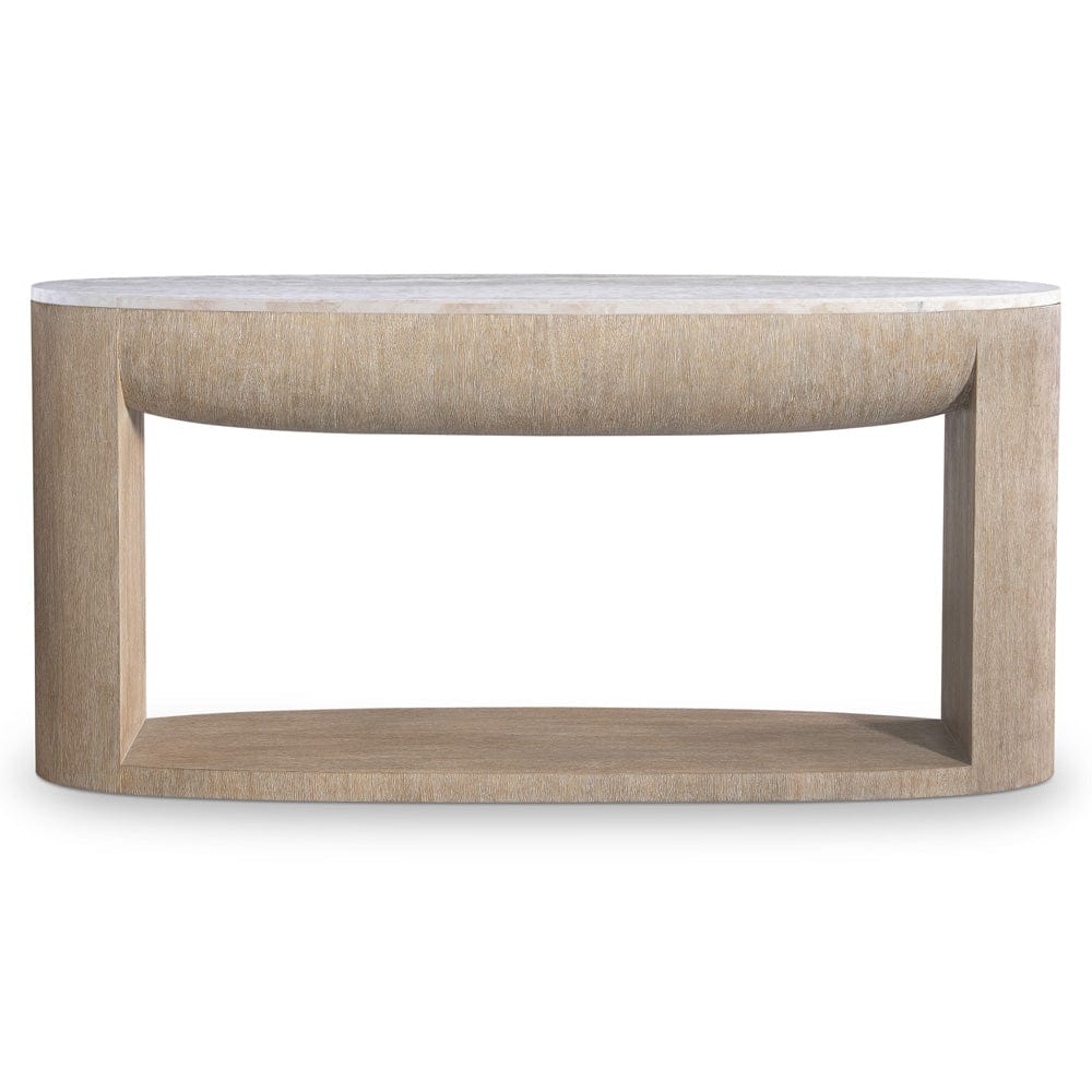 Bernhardt - Loggia Oval Console Table in Brown - 345925 view 2