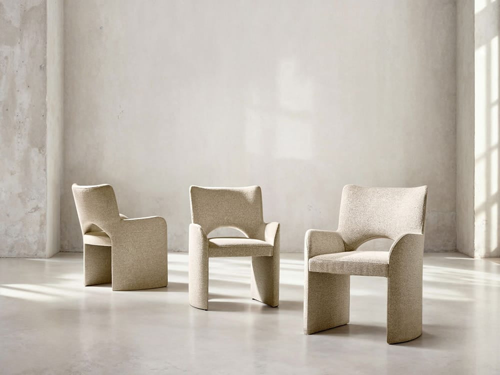 Bernhardt - Loggia Shelter Back Arm Chair in Beige - 345542 view 6