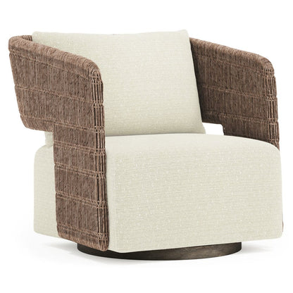 Bernhardt - Maldives Outdoor Swivel Chair, Cream - O2352SD view 1