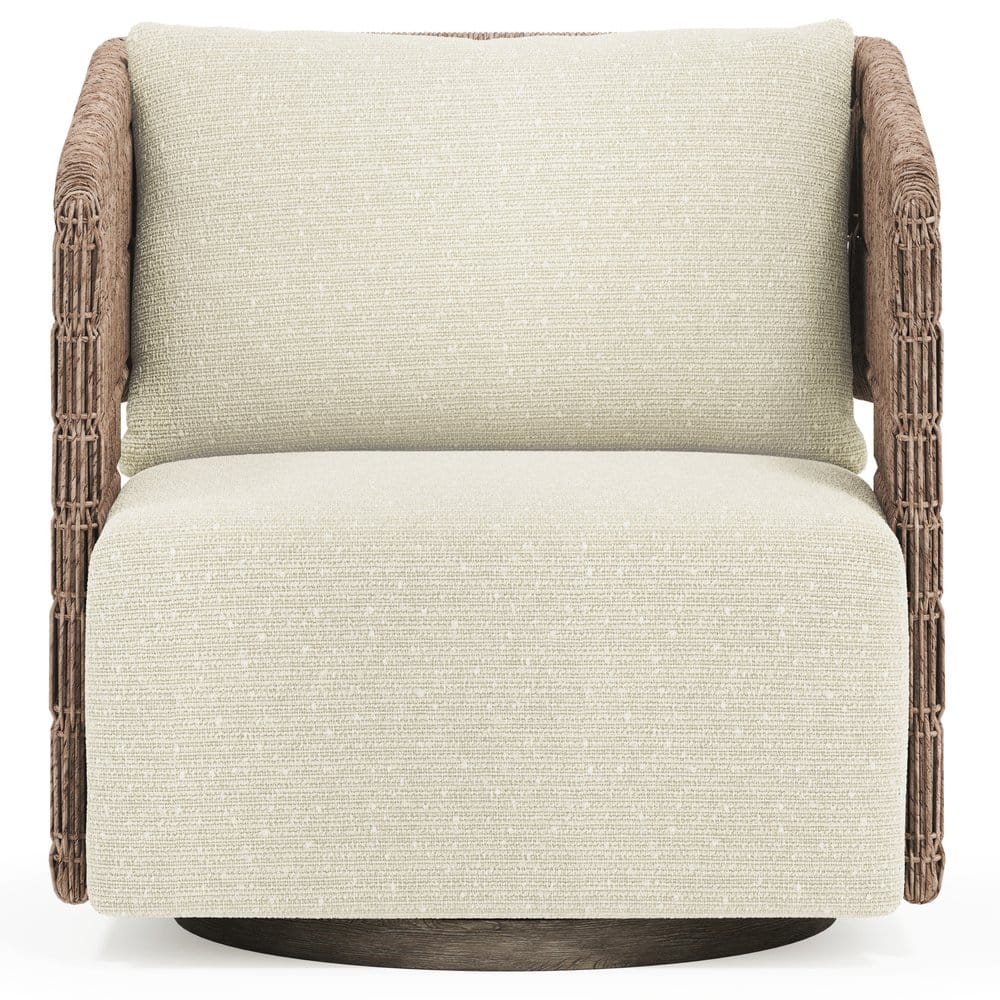 Bernhardt - Maldives Outdoor Swivel Chair, Cream - O2352SD view 2