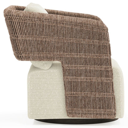 Bernhardt - Maldives Outdoor Swivel Chair, Cream - O2352SD view 3