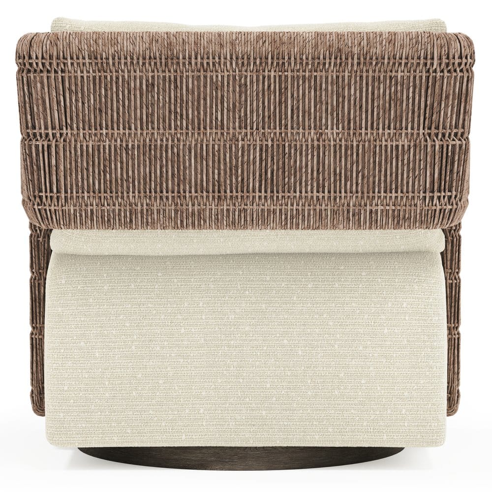 Bernhardt - Maldives Outdoor Swivel Chair, Cream - O2352SD view 4