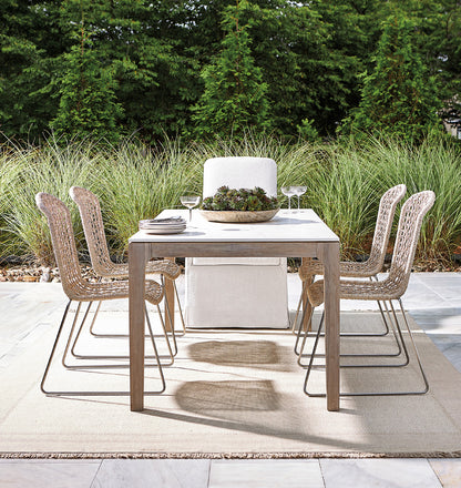 Bernhardt - Marbella Outdoor Dining Table in Matte Shell / Sun-Washed - K2202 view 7