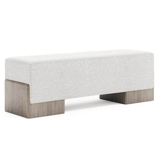 Bernhardt - Monolith Bench in Ivory - 343508 veiw 1