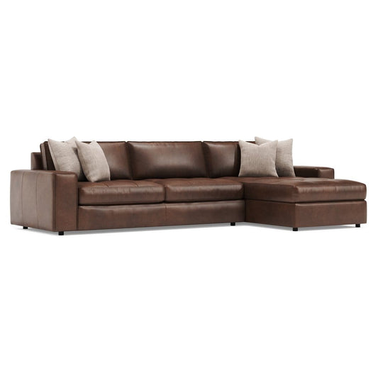 Bernhardt - Nest 2-Piece Right Facing Leather Sectional - K2235 view 1
