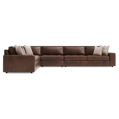 Bernhardt - Nest 5-Piece Leather Sectional - K2243 view 3