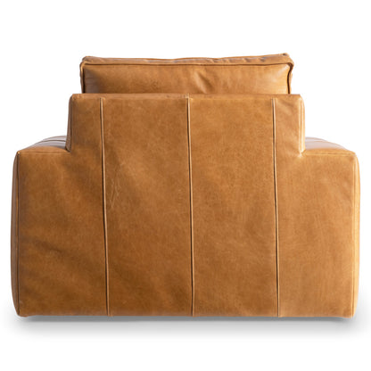 Bernhardt - Nest Leather Swivel Chair in Tan - 332SLO view 4