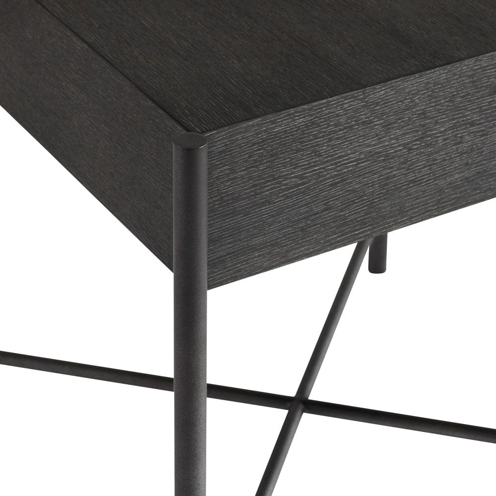 Bernhardt - Outline Side Table in Charcoal - 360126 view 5