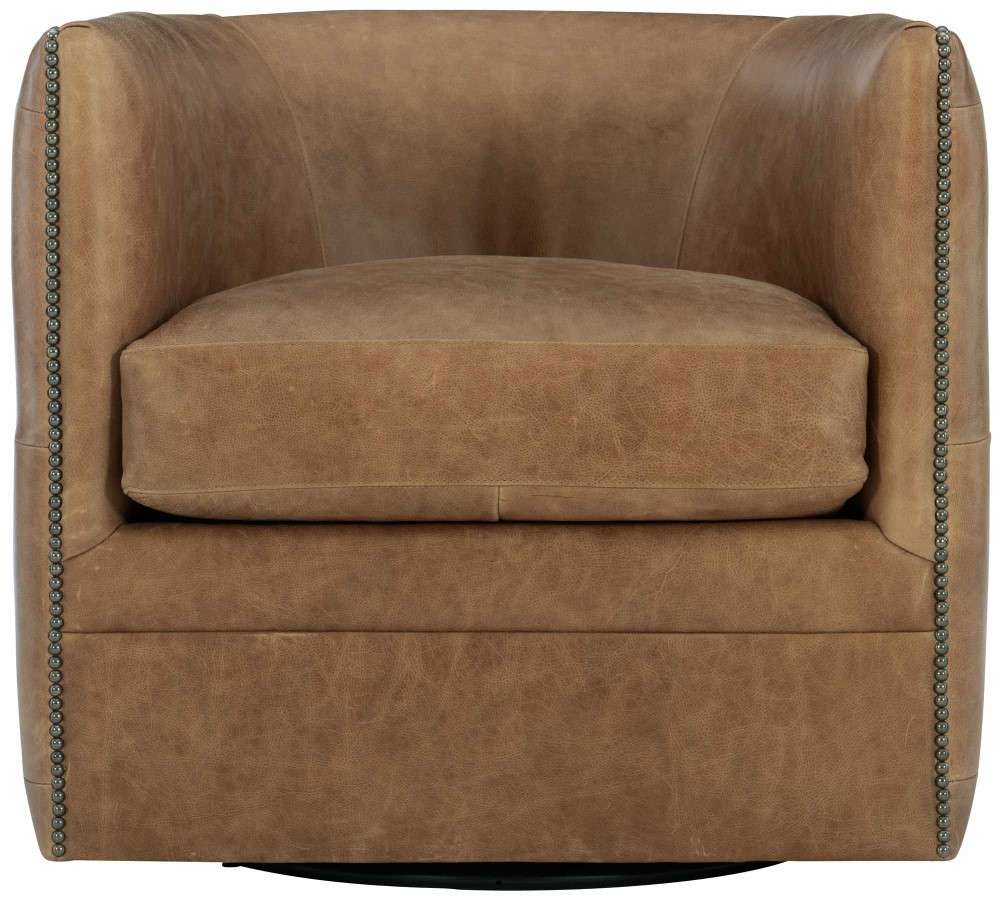 Bernhardt -  Palazzo Leather Swivel Chair - 212SLCO veiw 2