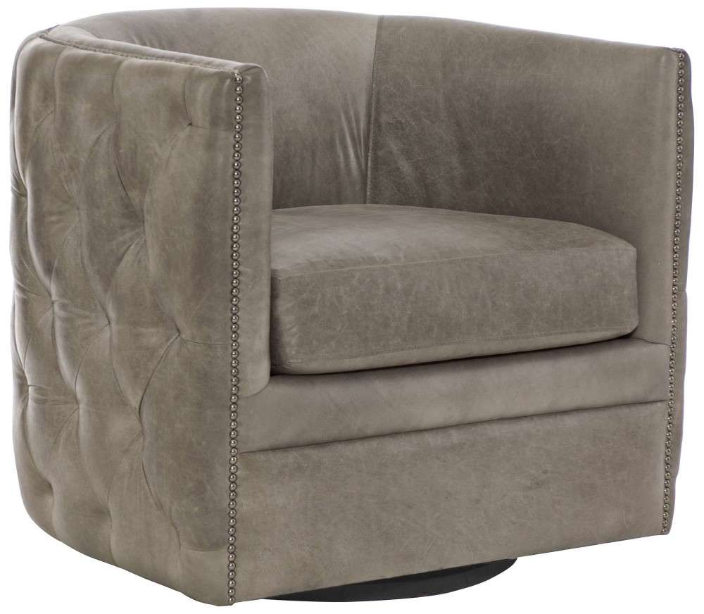 Bernhardt -  Palazzo Leather Swivel Chair - 212SLO veiw 1