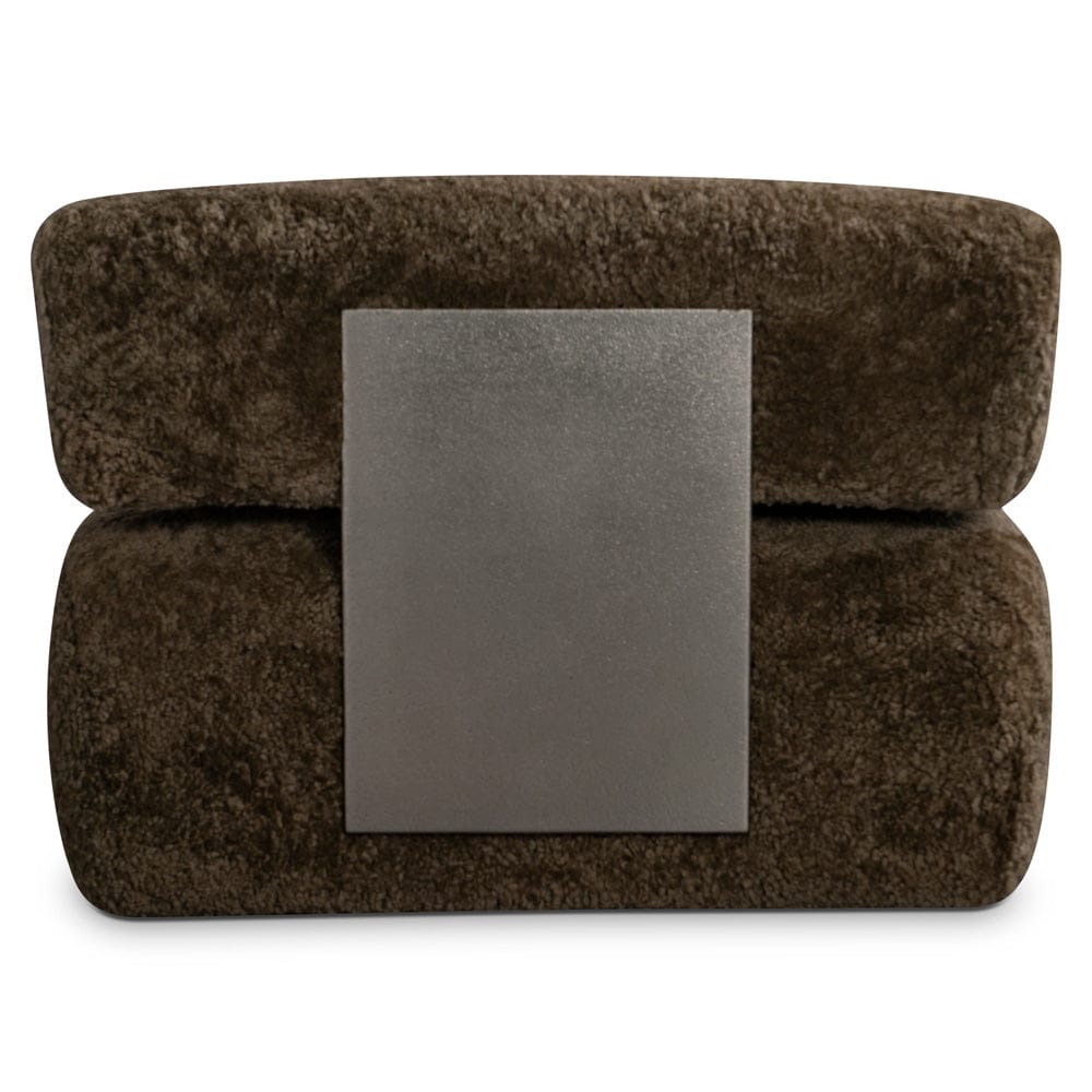 Bernhardt - Paley Shearling Swivel Chair in Brown - N153SO view 4