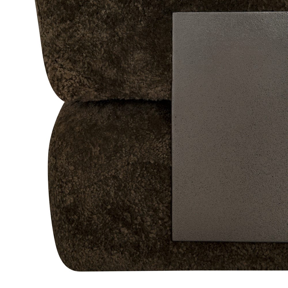 Bernhardt - Paley Shearling Swivel Chair in Brown - N153SO view 5