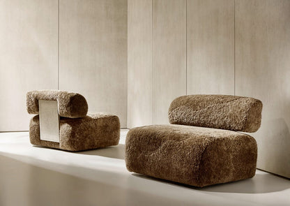 Bernhardt - Paley Shearling Swivel Chair in Brown - N153SO view 9
