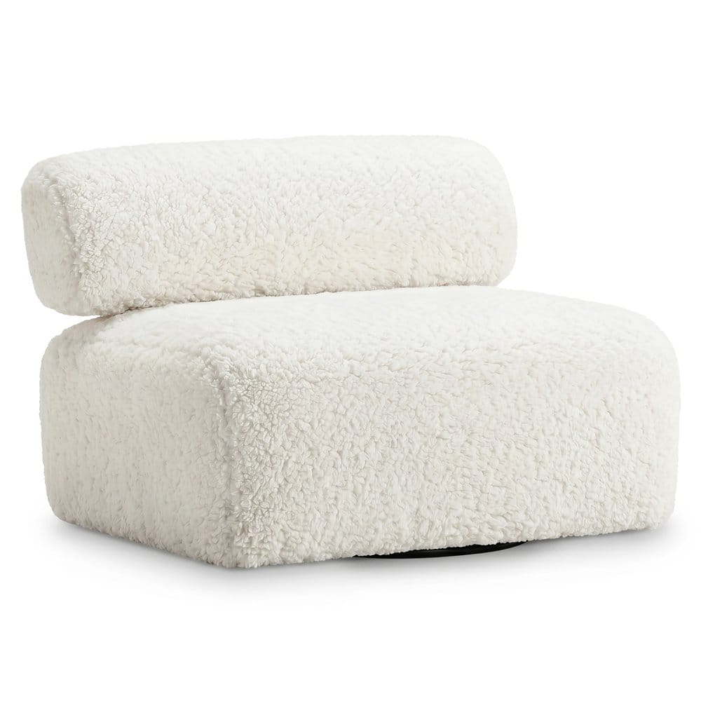 Bernhardt - Paley Shearling Swivel Chair, Ivory - N153SCO view 1