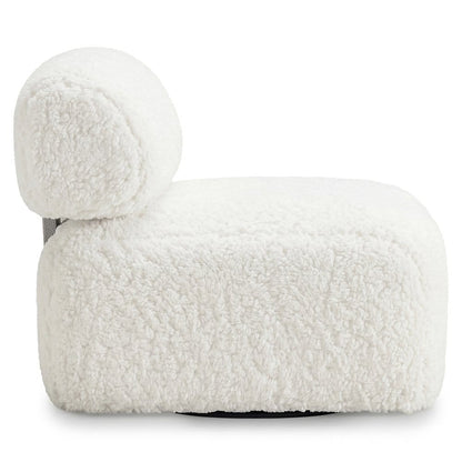 Bernhardt - Paley Shearling Swivel Chair, Ivory - N153SCO view 3