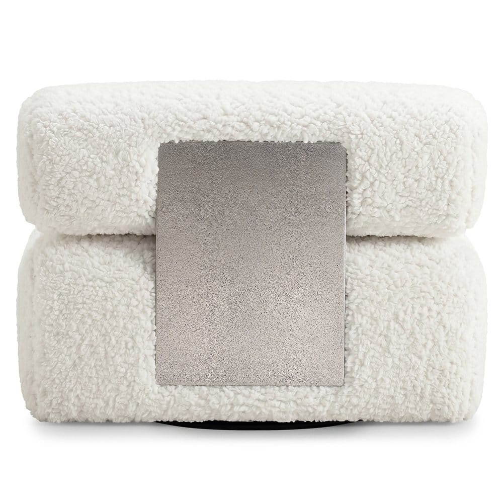 Bernhardt - Paley Shearling Swivel Chair, Ivory - N153SCO view 4