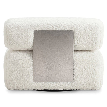 Bernhardt - Paley Shearling Swivel Chair, Ivory - N153SCO view 4