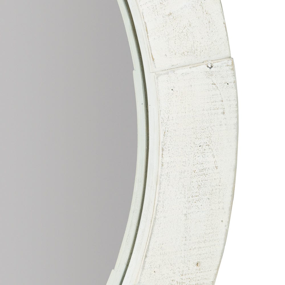 Bernhardt - Piper Round Mirror in Brushed White - 398333W view 3