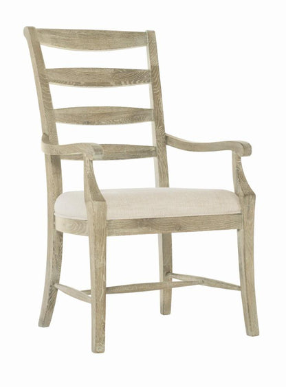 Bernhardt - Rustic Patina Ladderback Arm Chair in Sand Finish - 387556_CLOSEOUT veiw 1