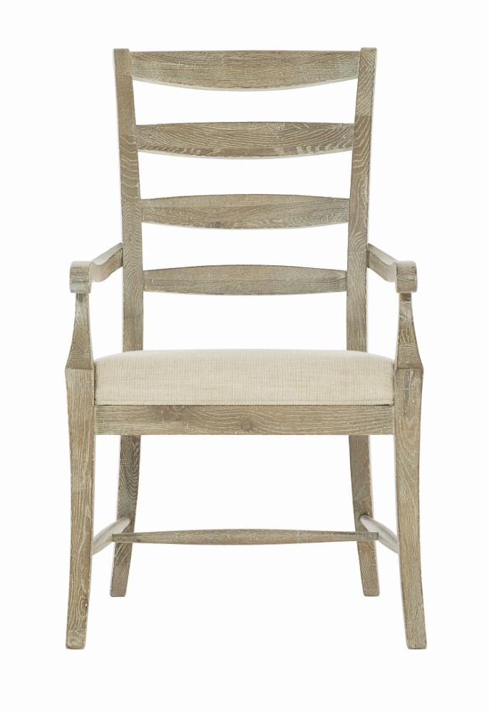 Bernhardt - Rustic Patina Ladderback Arm Chair in Sand Finish - 387556_CLOSEOUT veiw 2