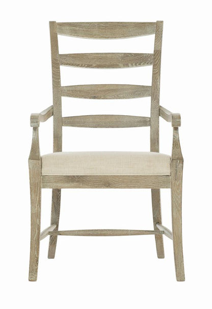 Bernhardt - Rustic Patina Ladderback Arm Chair in Sand Finish - 387556_CLOSEOUT veiw 2