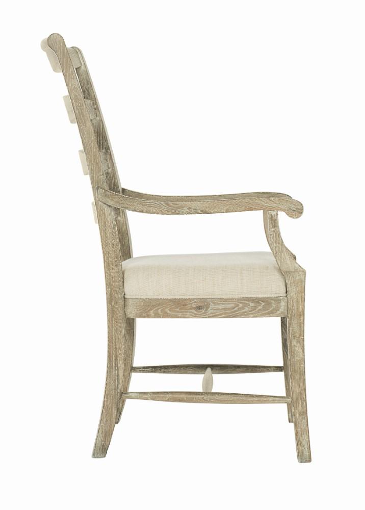 Bernhardt - Rustic Patina Ladderback Arm Chair in Sand Finish - 387556_CLOSEOUT veiw 3