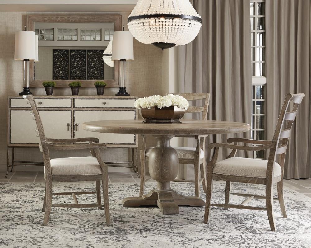 Bernhardt - Rustic Patina Ladderback Side Chair in Sand Finish - 387555_CLOSEOUT veiw 4