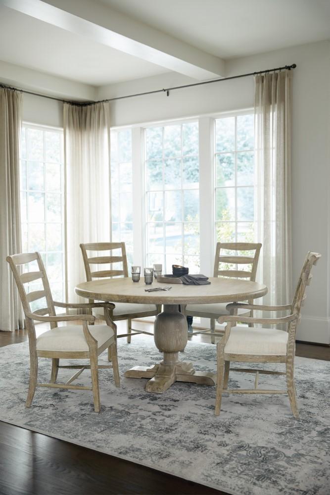 Bernhardt - Rustic Patina Ladderback Side Chair in Sand Finish - 387555_CLOSEOUT veiw 7