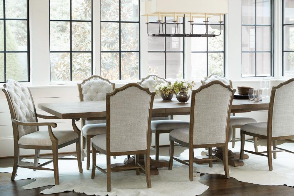Bernhardt - Rustic Patina Side Chair in Peppercorn Finish - 387561D_CLOSEOUT veiw 4