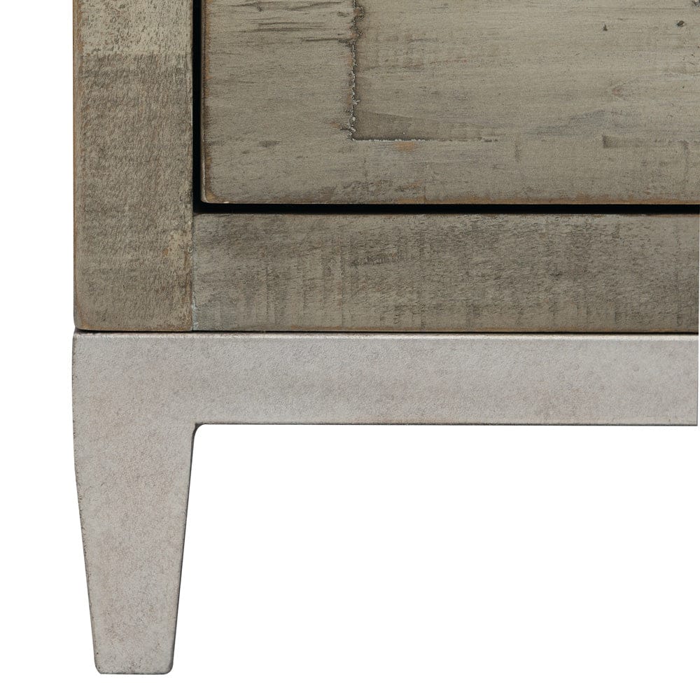 Bernhardt - Shaw Nightstand - Morel / Glazed Silver - 398216G view 8