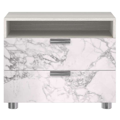 Bernhardt - Stratum Nightstand with 2 Arabescato Drawers - 325230 veiw 1