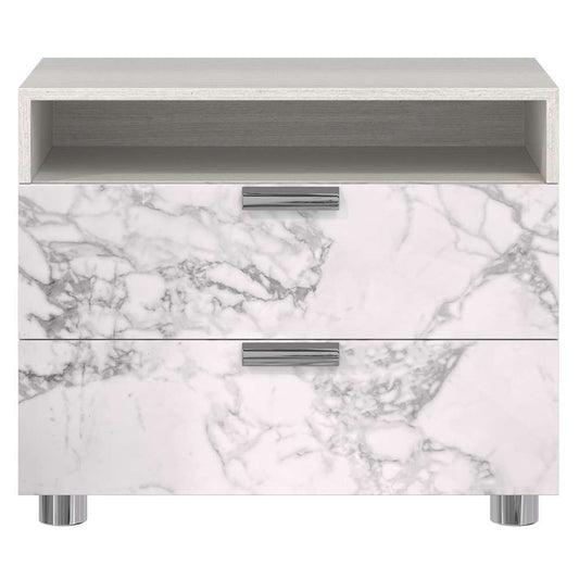 Bernhardt - Stratum Nightstand with 2 Arabescato Drawers - 325230 veiw 1