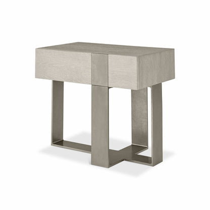 Bernhardt - Tempo Metal Base Nightstand - Beige - 346219R view 1