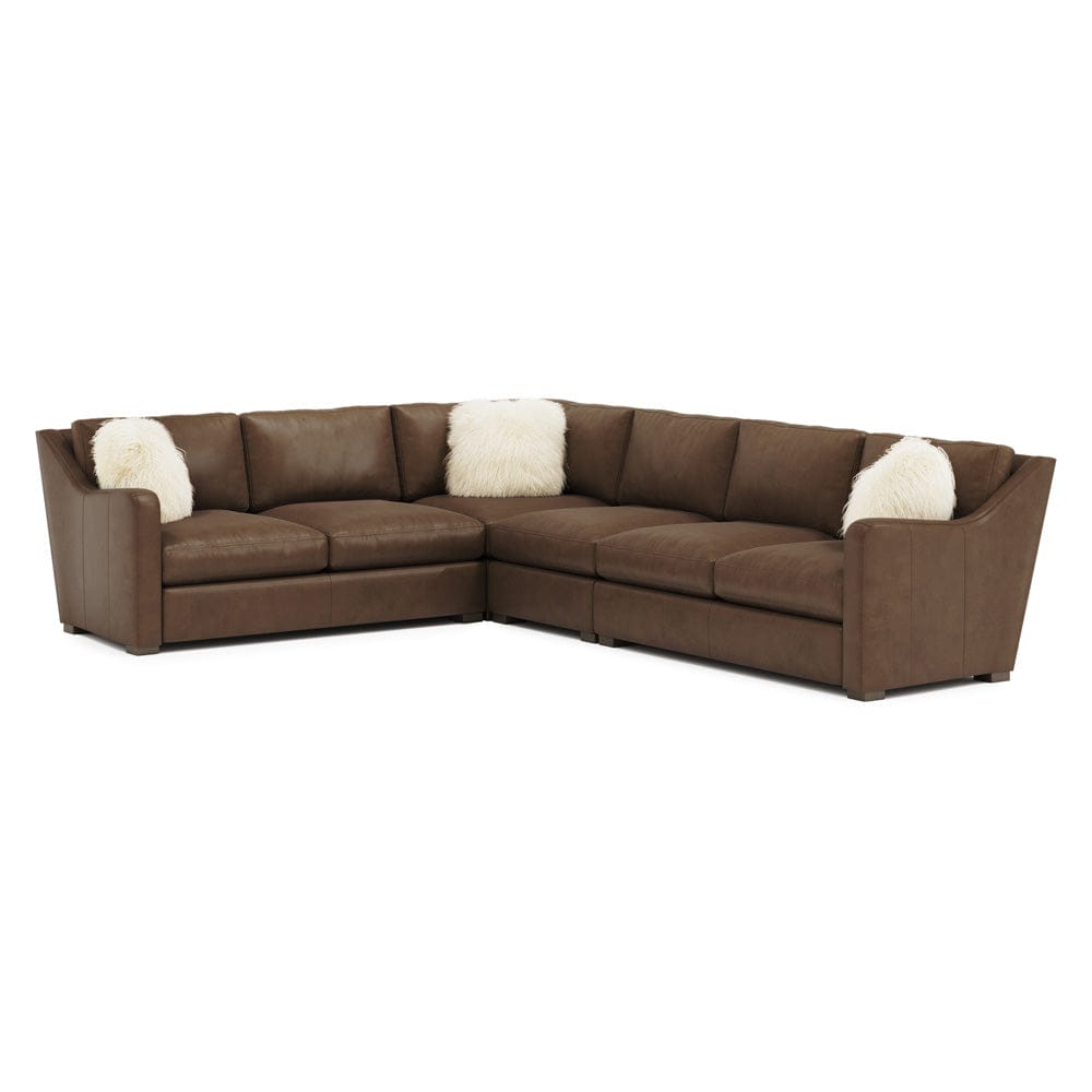 Bernhardt - Ventura Leather Sectional in Brown - K2032 view 1
