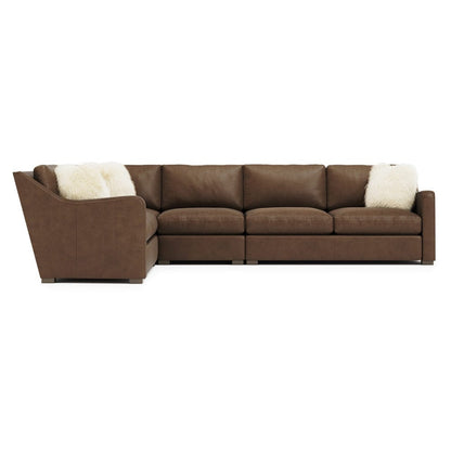 Bernhardt - Ventura Leather Sectional in Brown - K2032 view 2