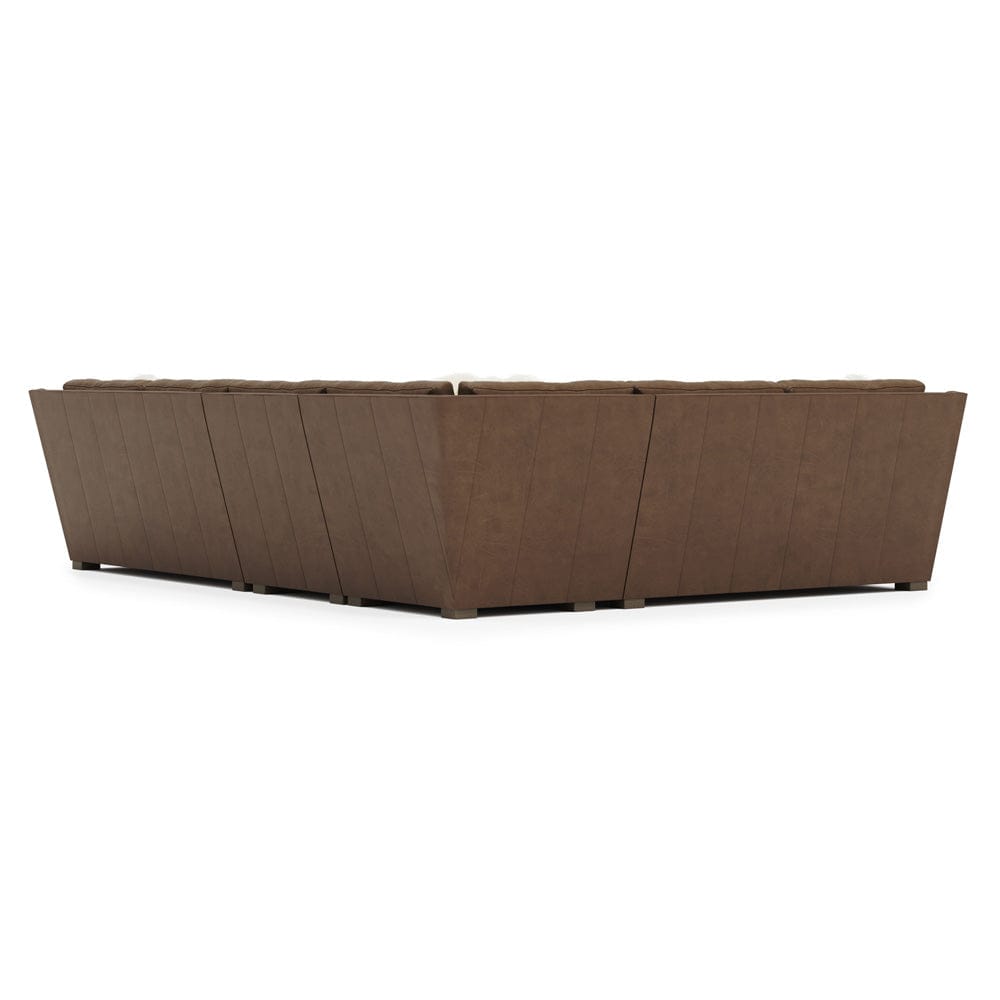 Bernhardt - Ventura Leather Sectional in Brown - K2032 view 3